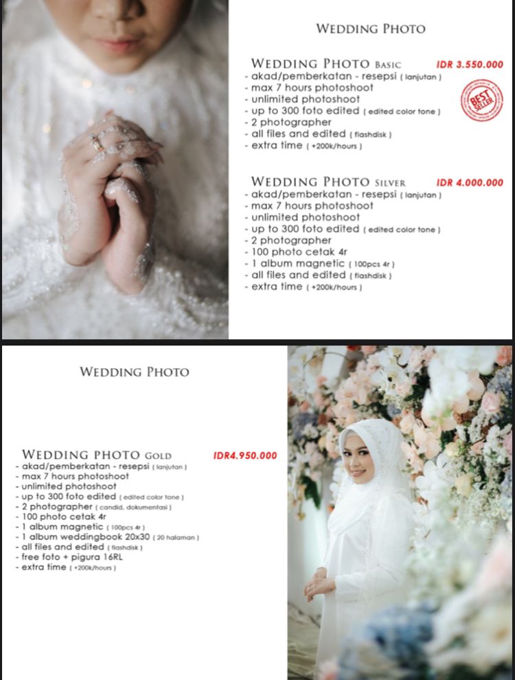 Foto vendor FOTO OUTLOOK AWESOME FOTO Paket Wedding Photo Basic 