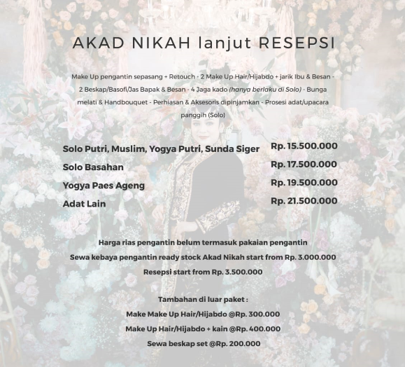 Foto vendor MUA AMITHYA SARI Paket AKAD NIKAH lanjut RESEPSI 