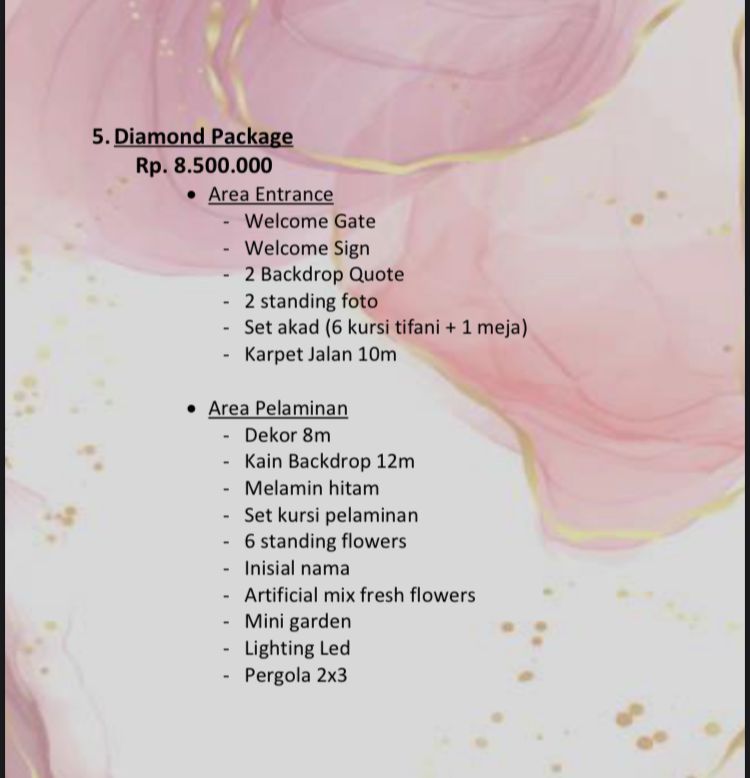 Foto vendor DEKORASI Ray Deco Paket Diamond Package 