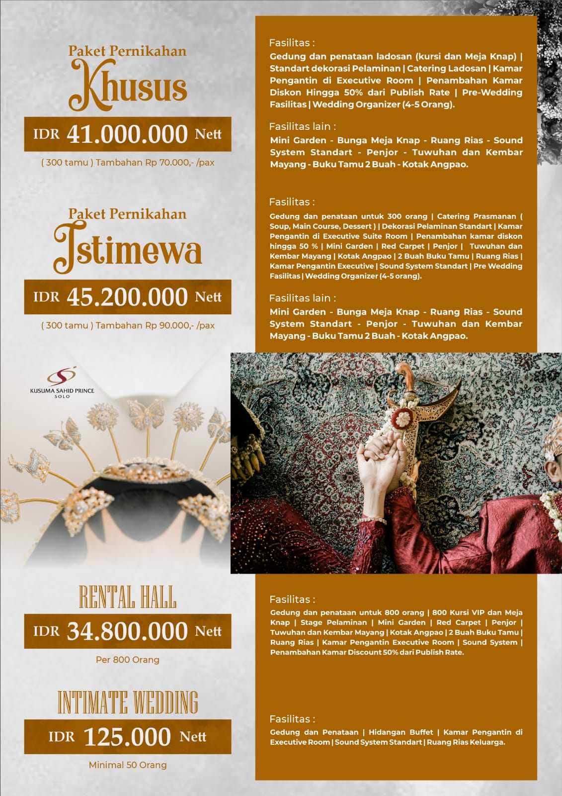 Foto vendor VENUE Kusuma Sahid Prince Paket Paket Pernikahan Khusus 