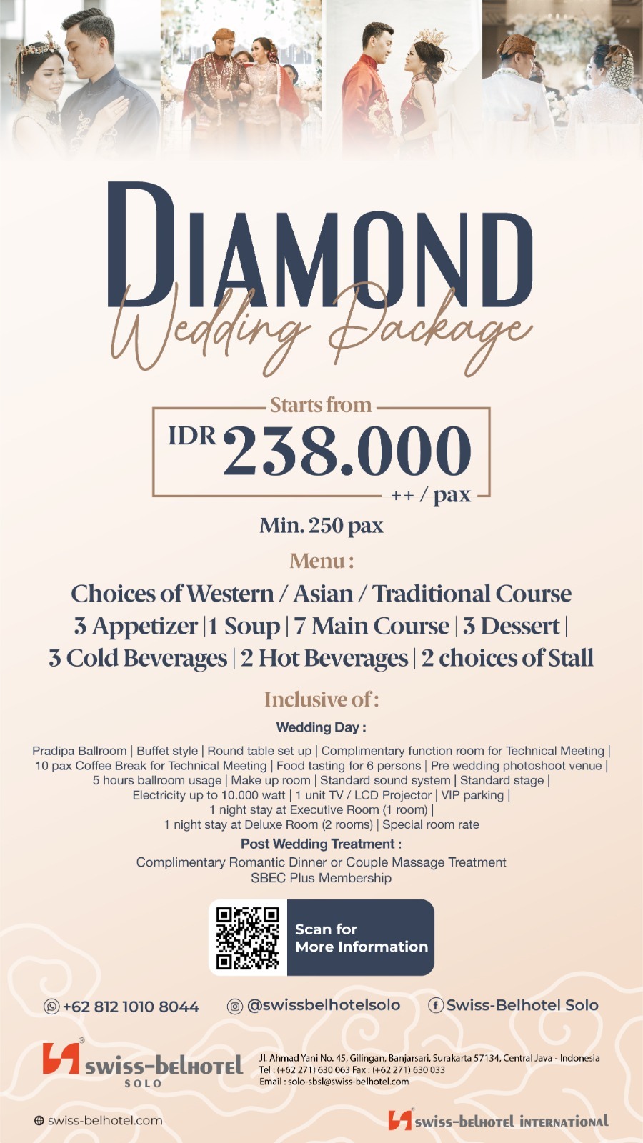 Foto vendor VENUE Swissbel Hotel Paket Diamon Wedding Package 