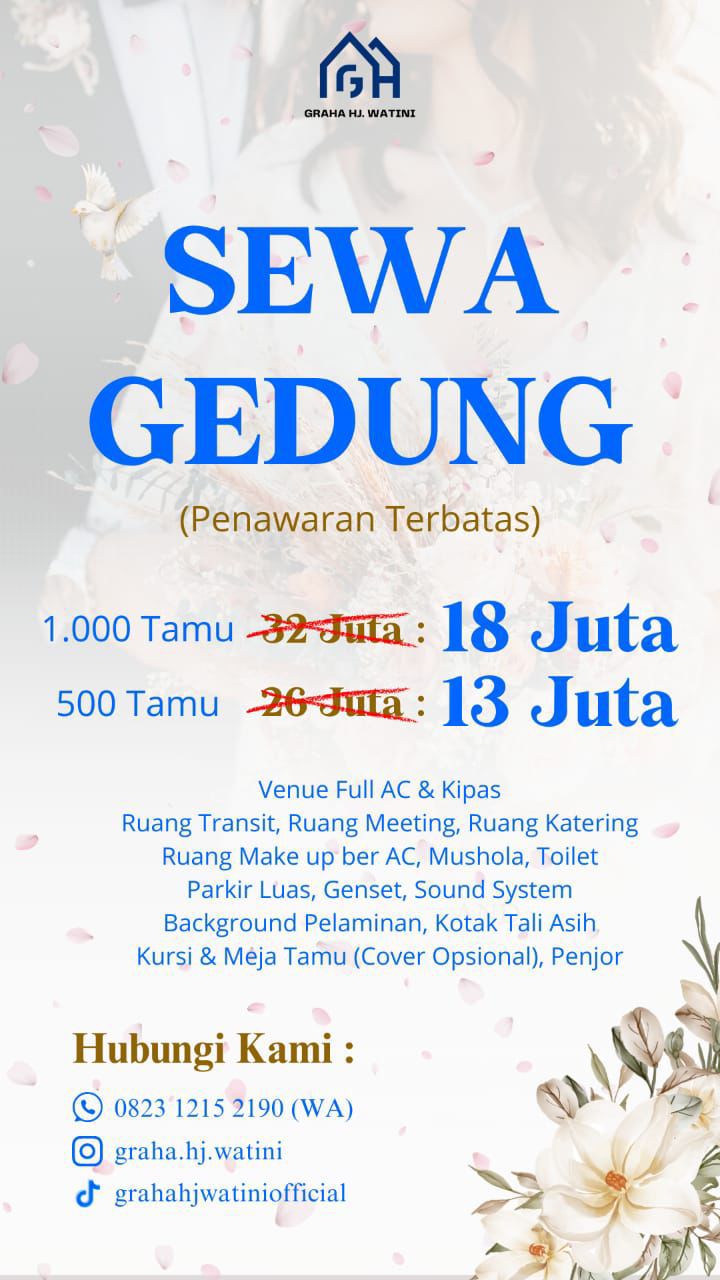 Foto vendor VENUE Graha Hj. Watini Paket Sewa Gedung - 1000 Tamu 
