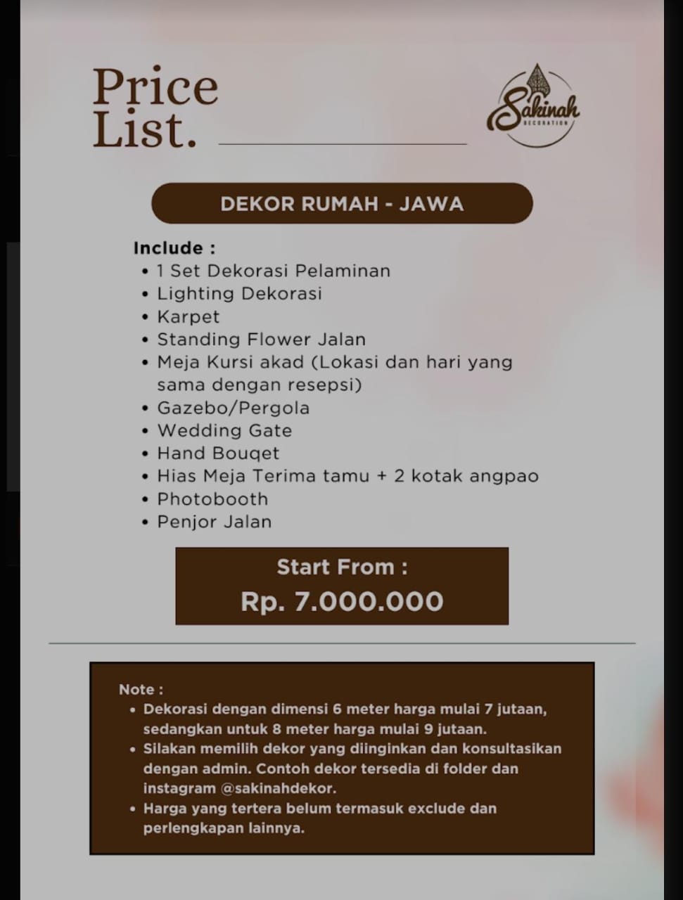 Foto vendor DEKORASI Sakinah Dekorasi Paket Dekor Rumah - Jawa 