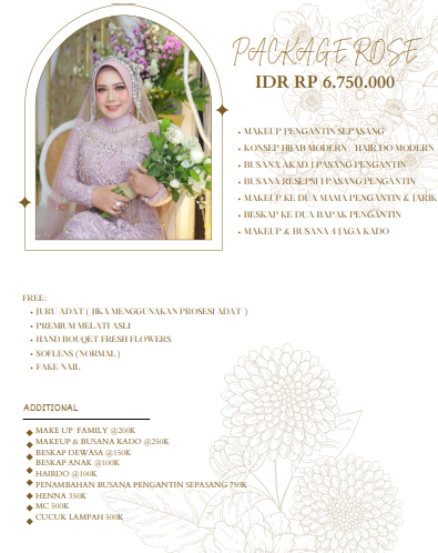 Foto vendor MUA Amaa Make Up Paket PACKAGE ROSE 