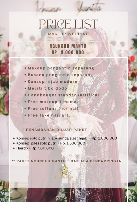 Foto vendor MUA Amaa Make Up Paket PACKAGE NGUNDUH MANTU 