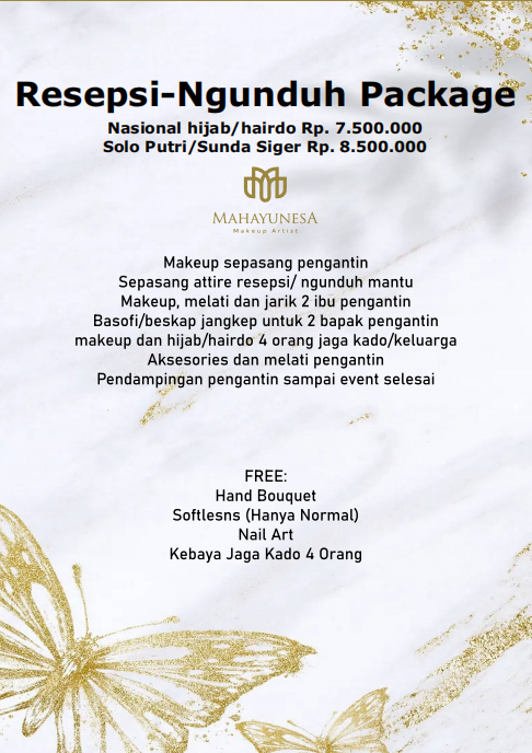 Foto vendor MUA Mahayunesa Make Up Paket Resepsi-Ngunduh Package 