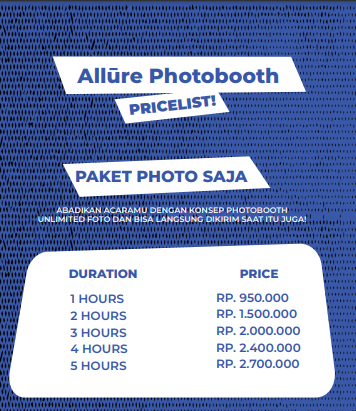 Foto vendor Lain- Lain ALLURE PHOTOBOOTH Paket Paket Foto Saja 