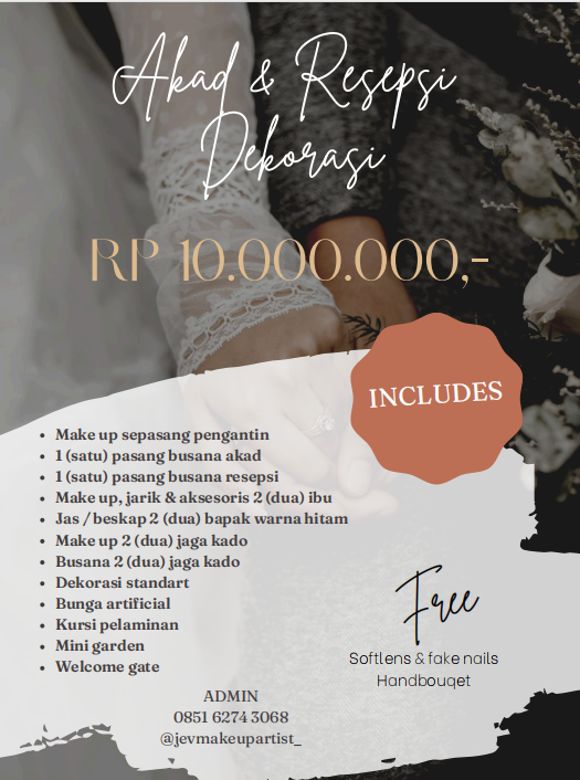 Foto vendor MUA JEV MUA Paket Akad & Resepsi Dekorasi 