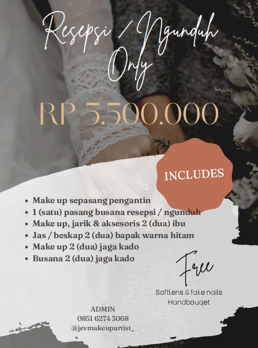 Foto vendor MUA JEV MUA Paket Resepsi / Ngunduh Only 