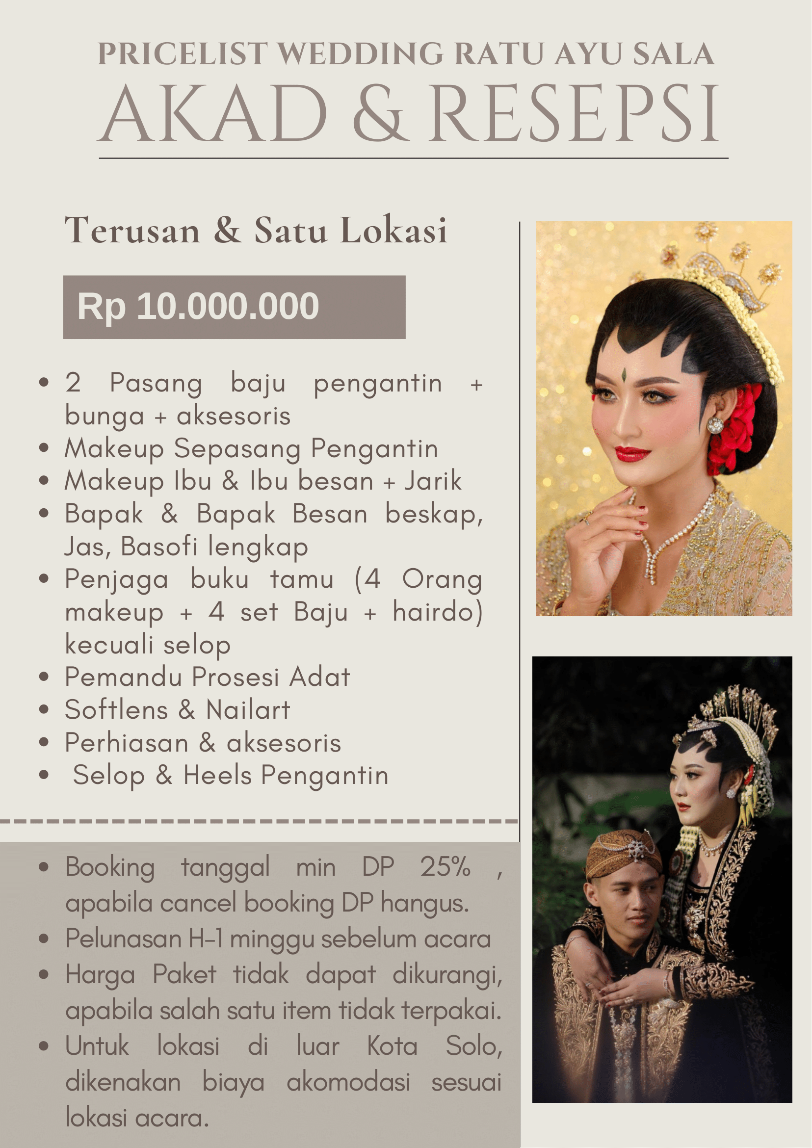 Foto vendor MUA Ratu Ayu Sala Paket AKAD & RESEPSI - Terusan & Satu Lokasi 