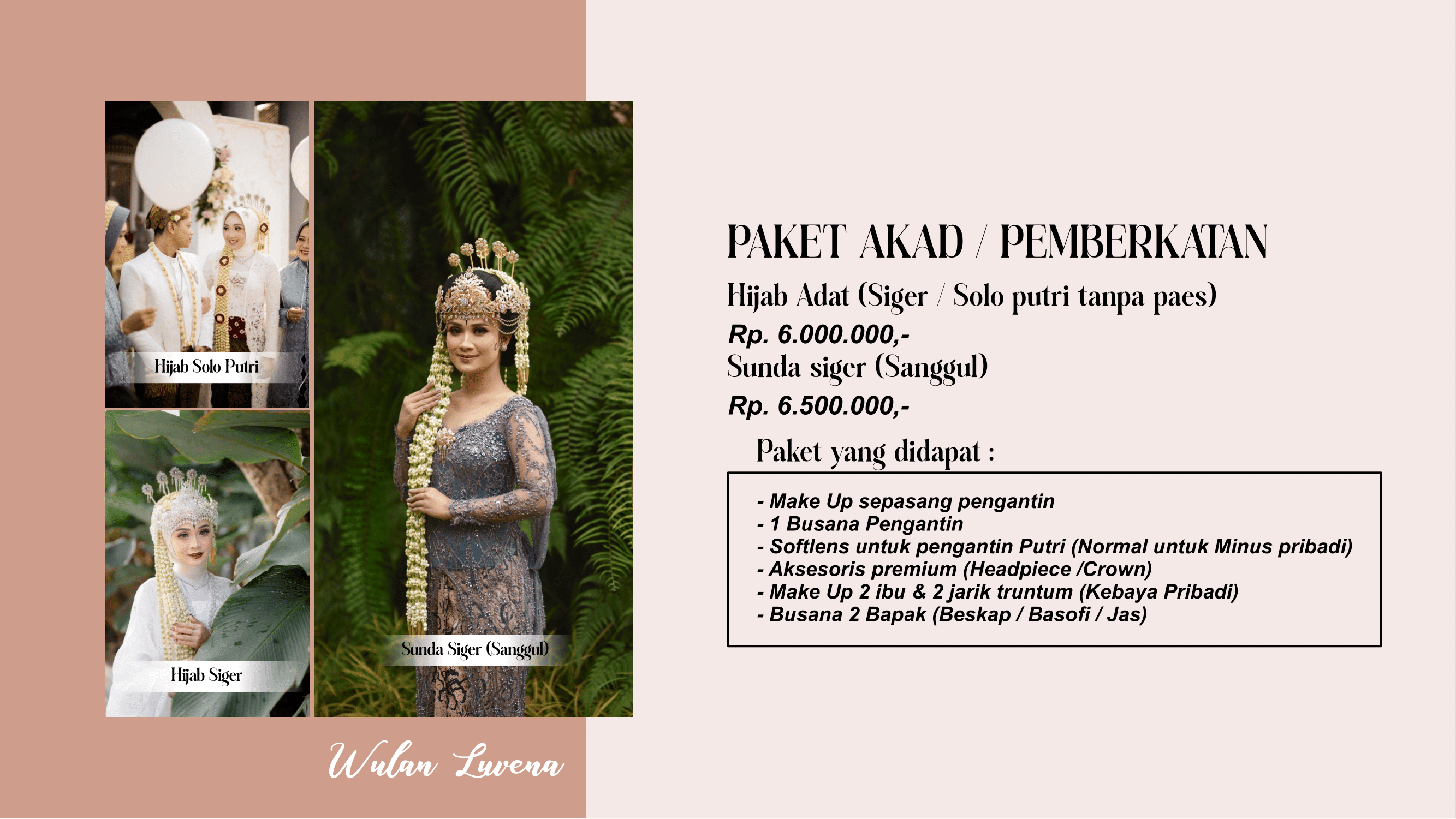 Foto vendor MUA Wulan Luvena Paket PAKET AKAD / PEMBERKATAN - Sunda siger (Sanggul) 