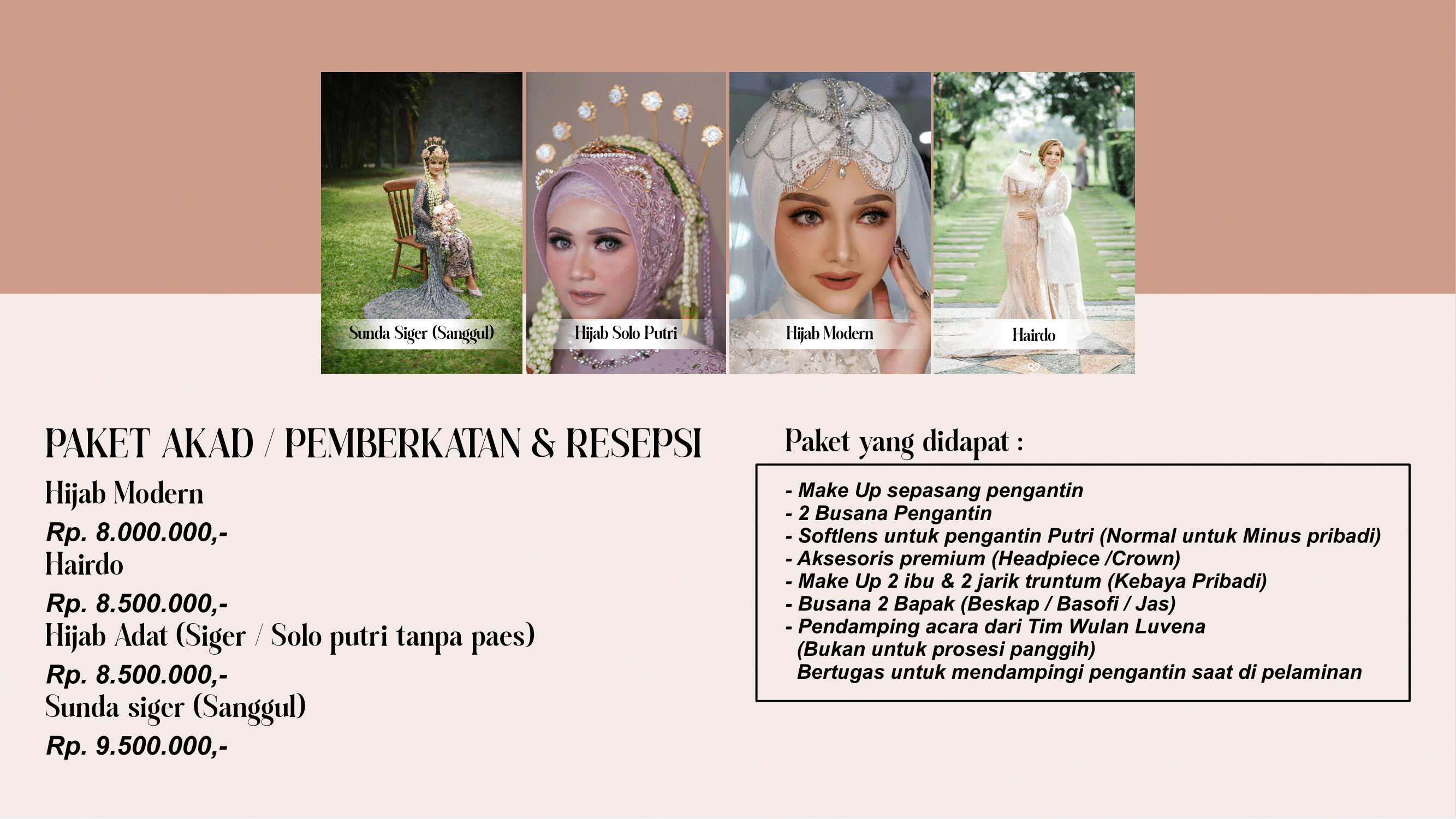 Foto vendor MUA Wulan Luvena Paket PAKET AKAD / PEMBERKATAN & RESEPSI- Sunda Siger (Sanggul) 