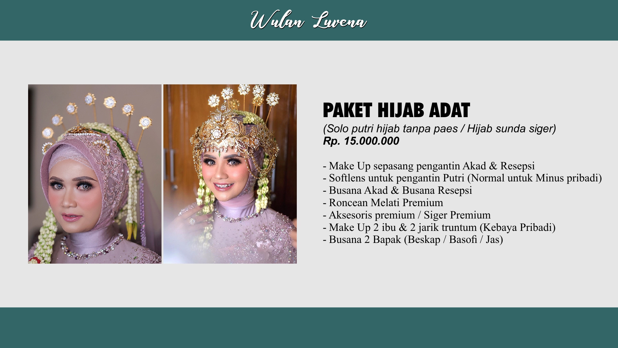 Foto vendor MUA Wulan Luvena Paket Luar Kota - Hijab Adat 