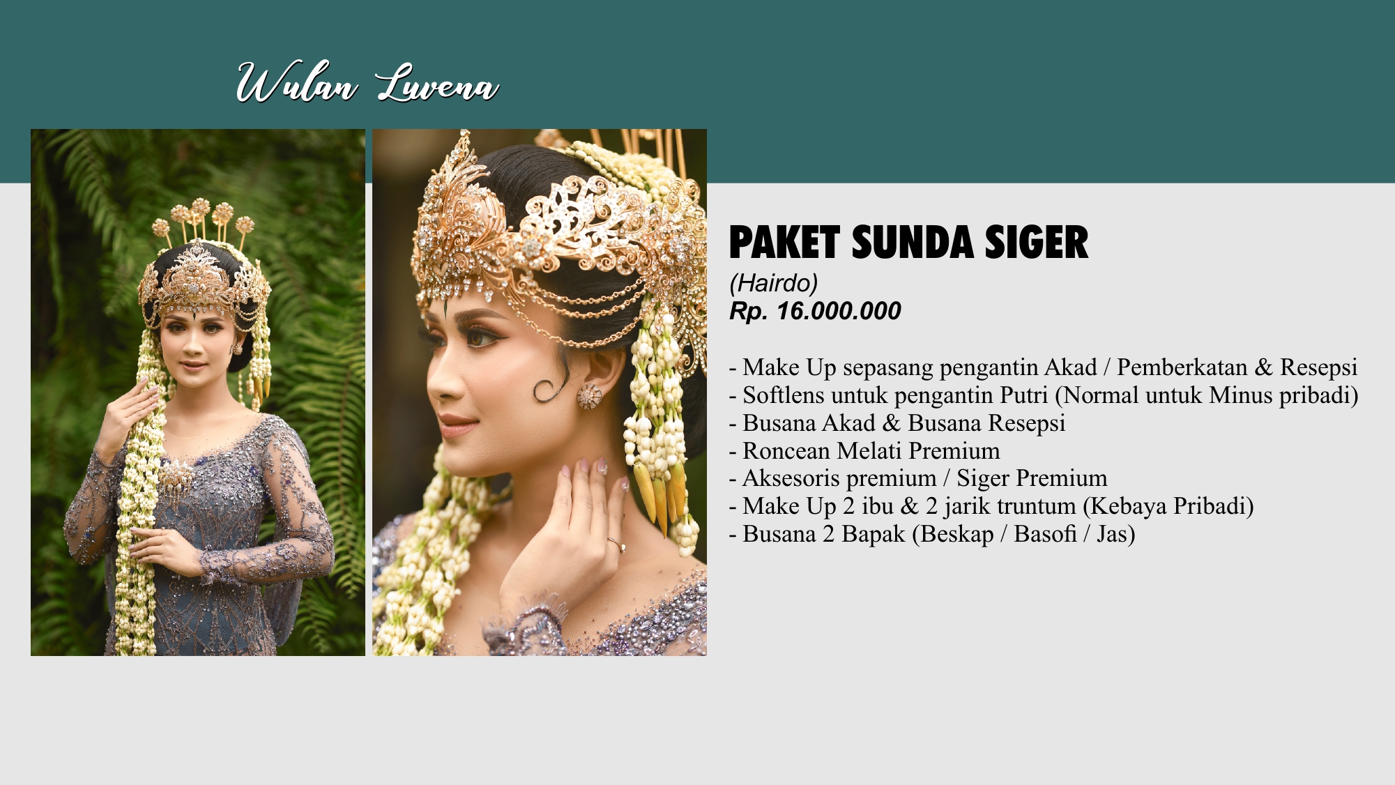 Foto vendor MUA Wulan Luvena Paket Luar Kota - Paket Sunda Siger (Hairdo) 