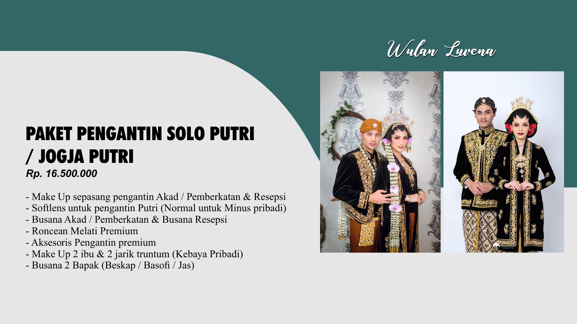 Foto vendor MUA Wulan Luvena Paket Luar Kota - Pengantin Solo Putri / Jogja Putri 