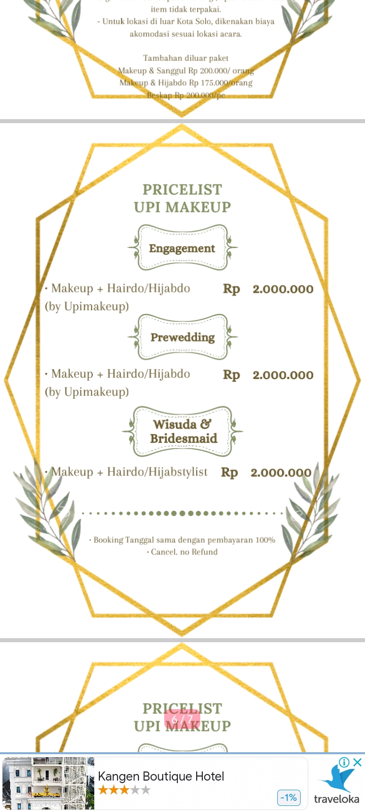 Foto vendor MUA Upi Makeup Paket Prewedding 