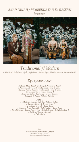Foto vendor MUA Mimi Make Up Paket Akad Nikah/Pemberkatan ke Resepsi Langsungan 