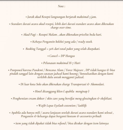 Foto vendor MUA Mimi Make Up Paket Note 
