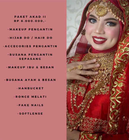 Foto vendor MUA Afra thaleb makeup artist Paket Paket Akad 