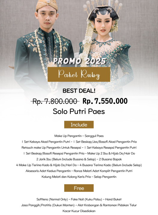 Foto vendor MUA Ridaningtyas Make Up Paket Akad & Resepsi (Satu Waktu) - Ruby 