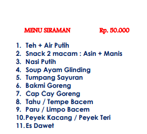 Foto vendor KATERING Shafira Katering Paket Menu Siraman