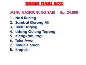 Foto vendor KATERING Shafira Katering Paket Menu Nasigunung Sari