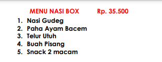 Foto vendor KATERING Shafira Katering Paket Menu Nasi Box
