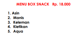 Foto vendor KATERING Shafira Katering Paket Menu Box Snack