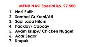 Foto vendor KATERING Shafira Katering Paket Menu Nasi Spesial