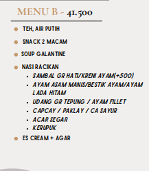 Foto vendor KATERING Dahareco Catering Paket Menu B 
