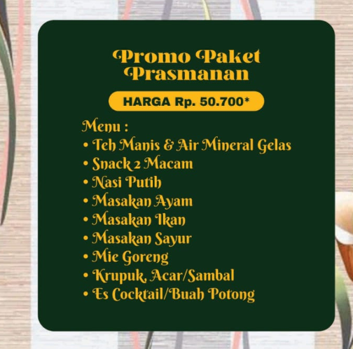 Foto vendor KATERING Sedap Boga Catering Service  Paket Promo Prasmanan 