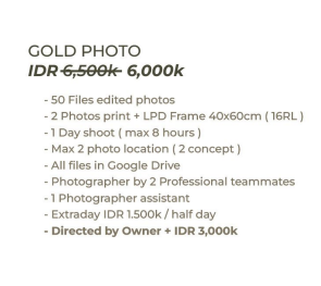 Foto vendor FOTO Farall Jibrill Photography Paket Prewedding Photo - Gold 