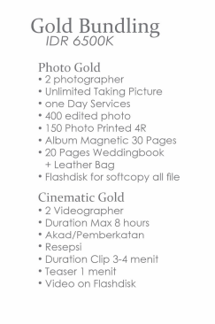 Foto vendor FOTO Benning Photostory Paket Bundling Photo + Cinematic - Gold 