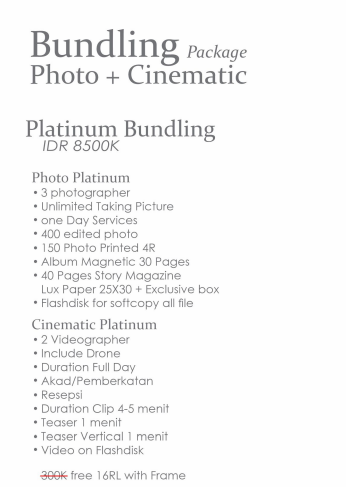 Foto vendor FOTO Benning Photostory Paket Bundling Photo + Cinematic - Platinum 