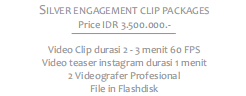 Foto vendor FOTO salah fokus official Paket Engagement Clip - Bronze