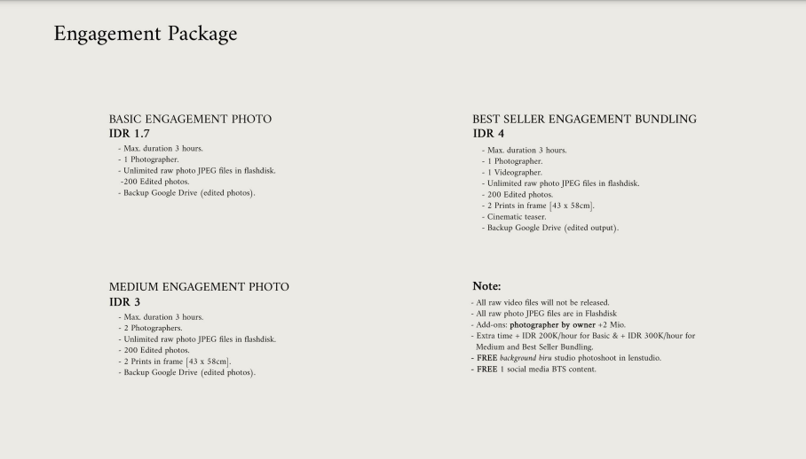 Foto vendor FOTO icadPhotoworks Paket Engagement Photo - Basic 