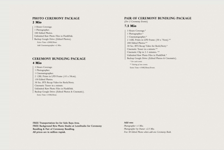 Foto vendor FOTO icadPhotoworks Paket Pair of Ceremony Bundling 