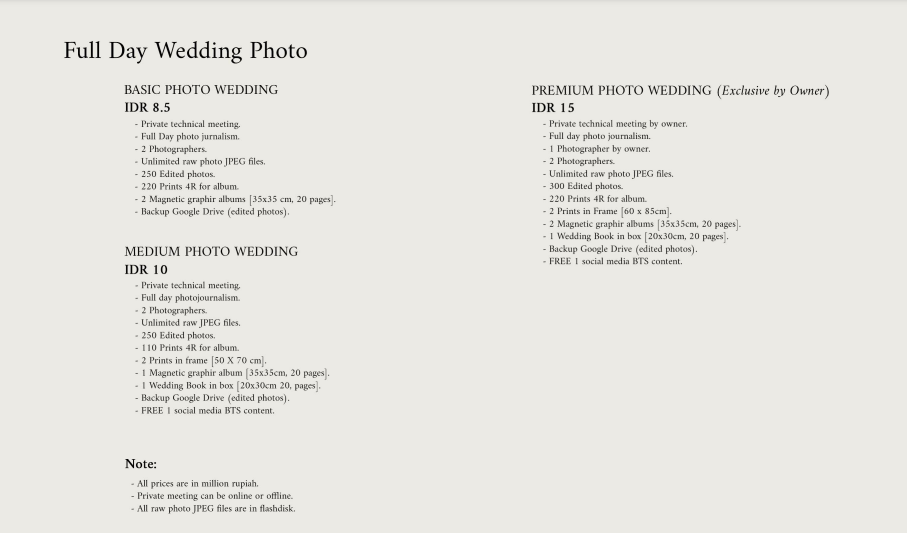 Foto vendor FOTO icadPhotoworks Paket Full Day Wedding Photo- Basic 