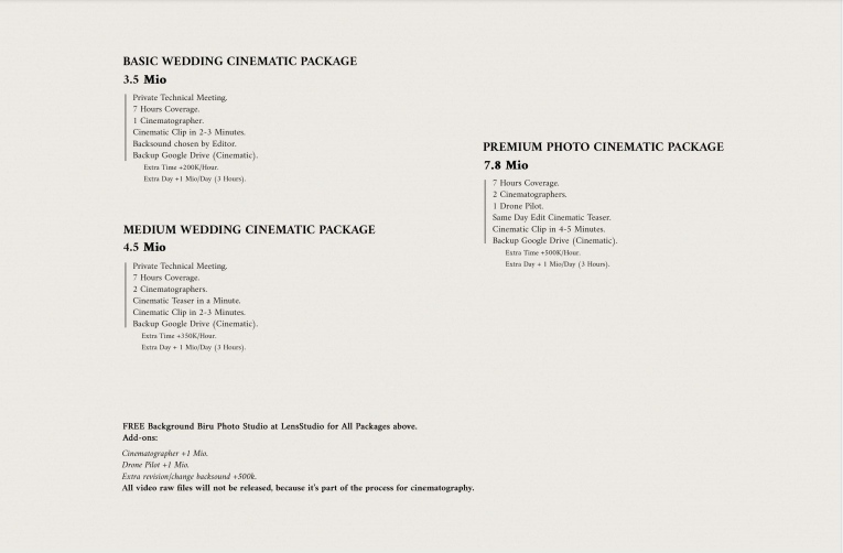 Foto vendor FOTO icadPhotoworks Paket Half Day Wedding Cinematic - Basic 