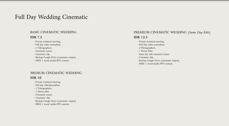 Foto vendor FOTO icadPhotoworks Paket Full Day Wedding Cinematic - Premium (same day edit) 