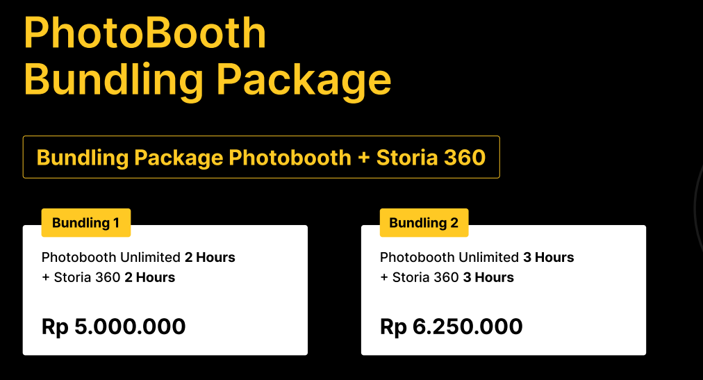Foto vendor Lain- Lain Storia Photobooth Paket Photobooth Bundling 1 