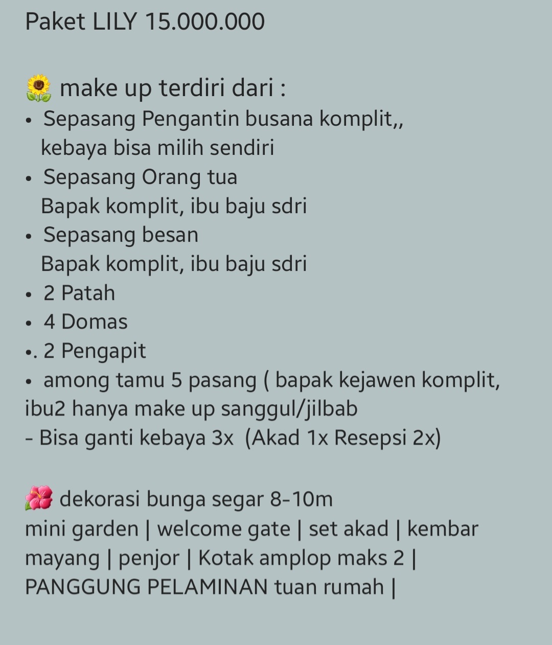 Foto vendor MUA Sekar Mas MUA Paket PAKET LILI 
