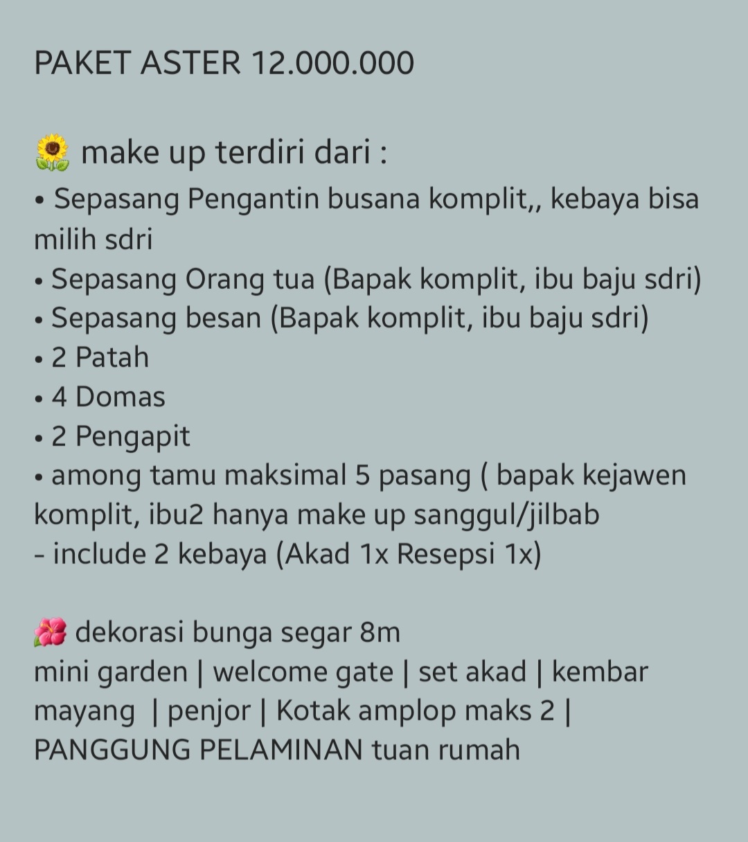 Foto vendor MUA Sekar Mas MUA Paket PAKET ASTER 