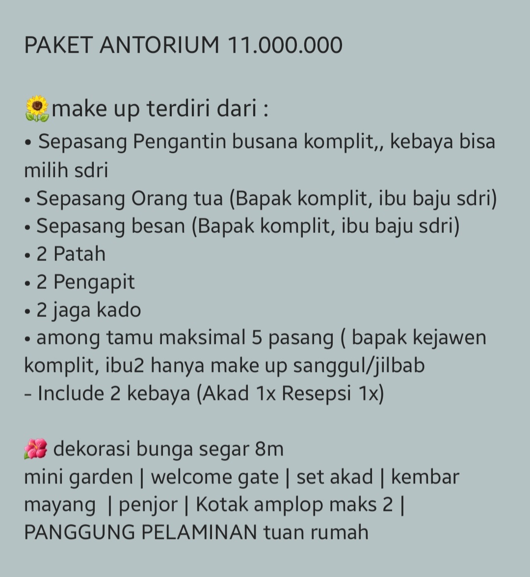 Foto vendor MUA Sekar Mas MUA Paket PAKET ANTORIUM 