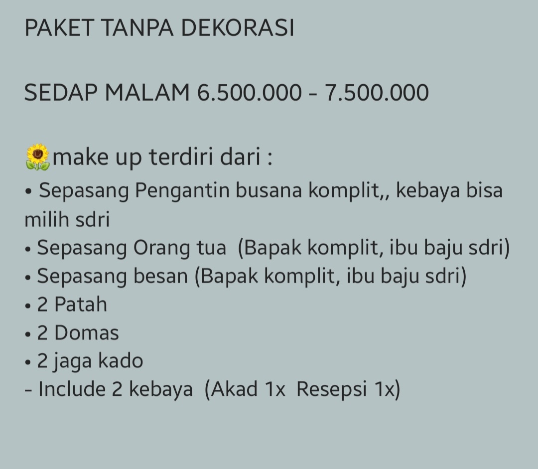 Foto vendor MUA Sekar Mas MUA Paket PAKET SEDAP MALAM 