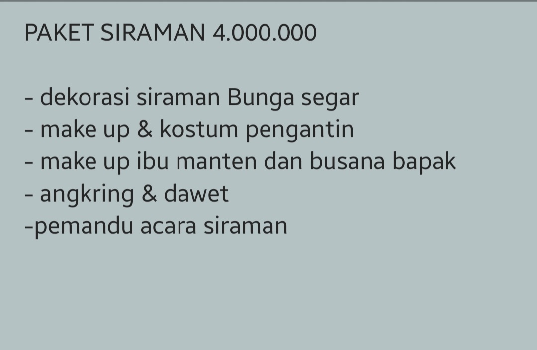 Foto vendor MUA Sekar Mas MUA Paket PAKET SIRAMAN 
