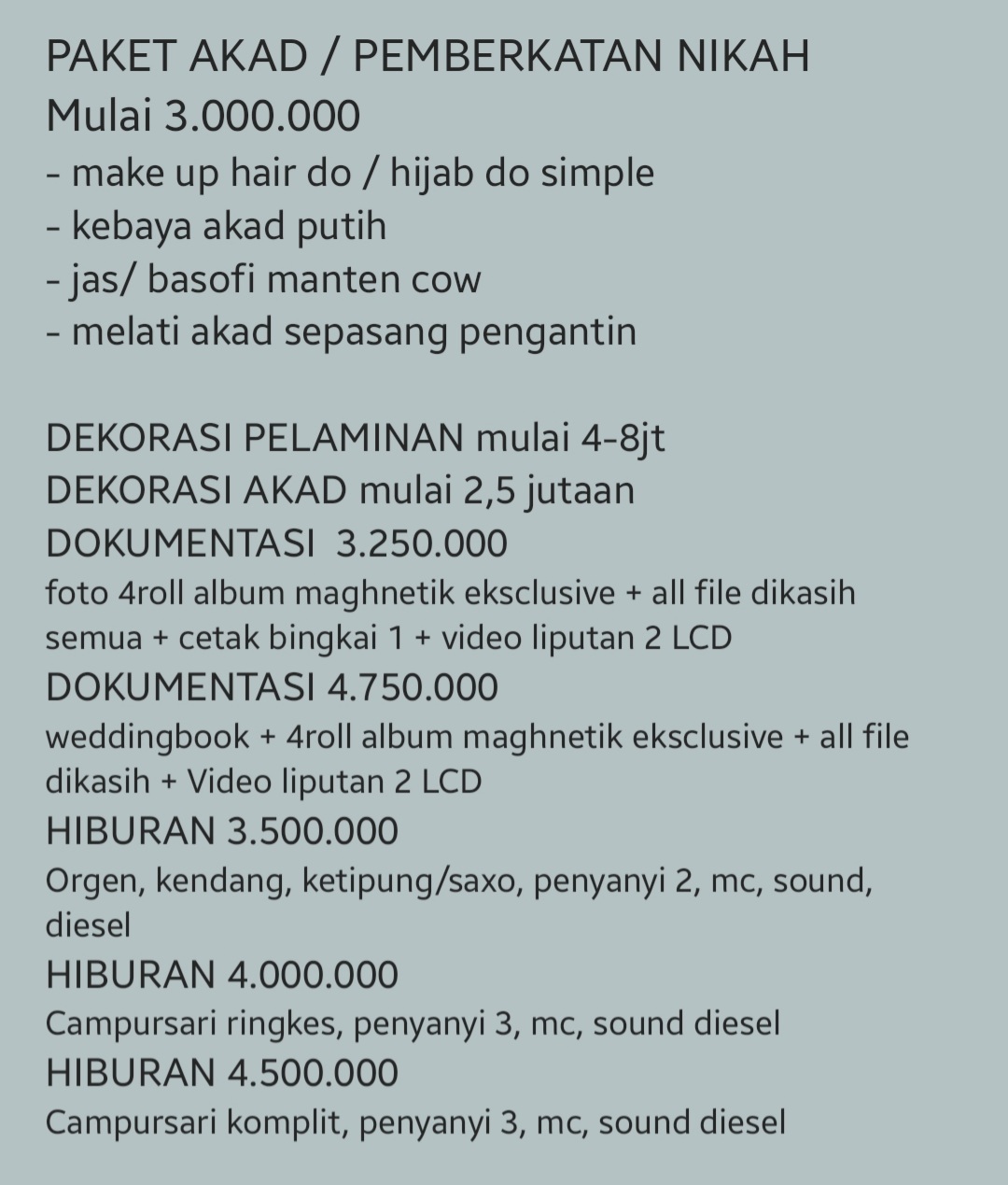 Foto vendor MUA Sekar Mas MUA Paket PAKET AKAD/PEMBERKATAN ALL IN 