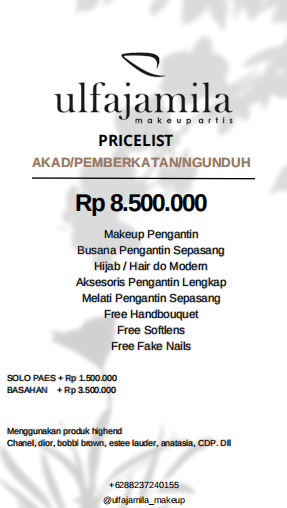 Foto vendor MUA Ulfajamila Paket AKAD/PEMBERKATAN/NGUNDUH - MODERN HIJAB/NASIONAL 