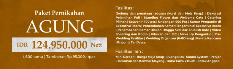 Foto vendor VENUE Hotel KSPH Paket Paket Pernikahan - Agung (800 tamu) 