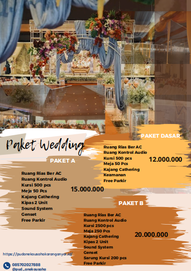 Foto vendor VENUE gedung kebudayaan karanganyar Paket Paket B Wedding 